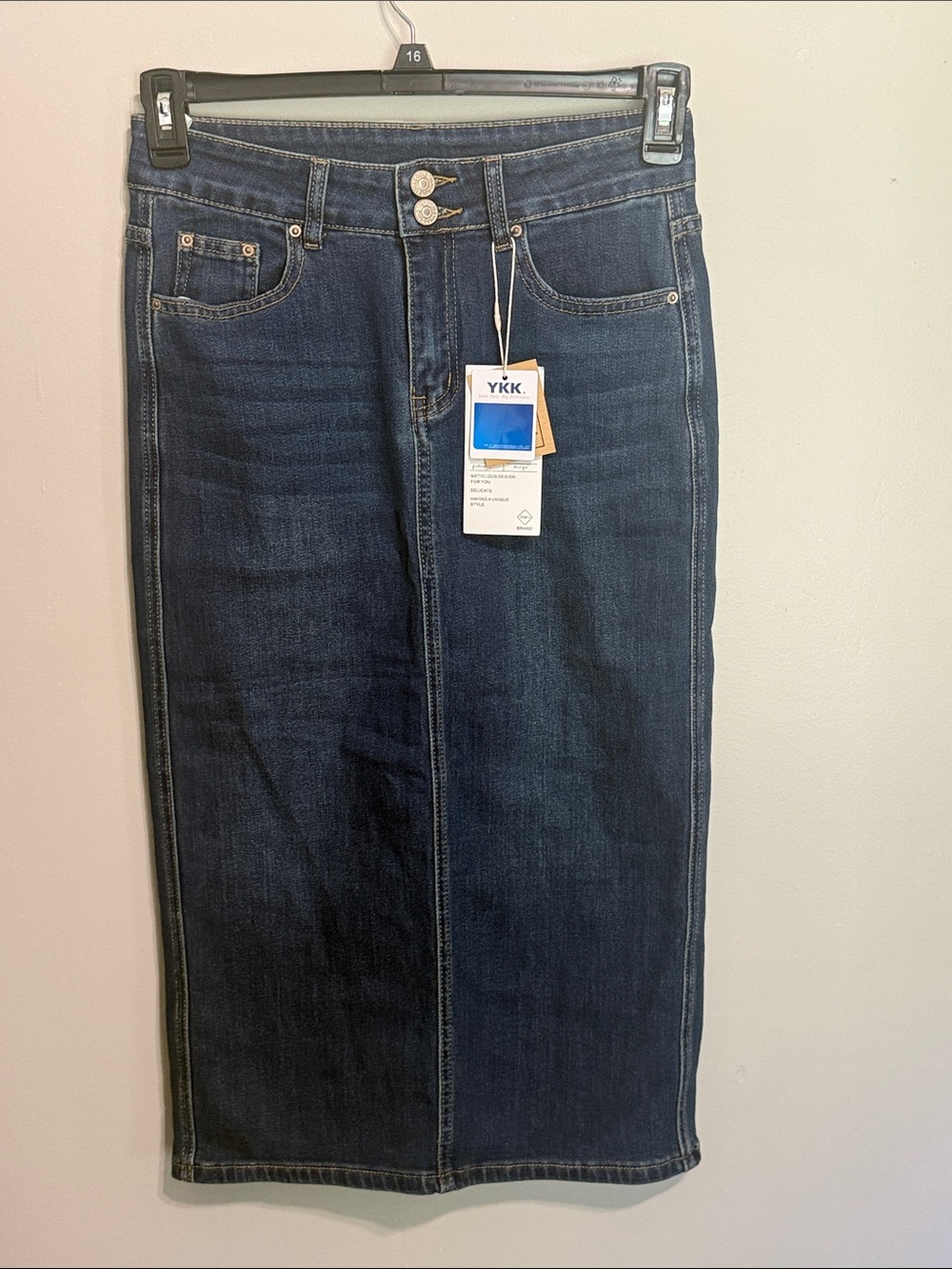 Vantage 90’s Denim Maxi Skirt